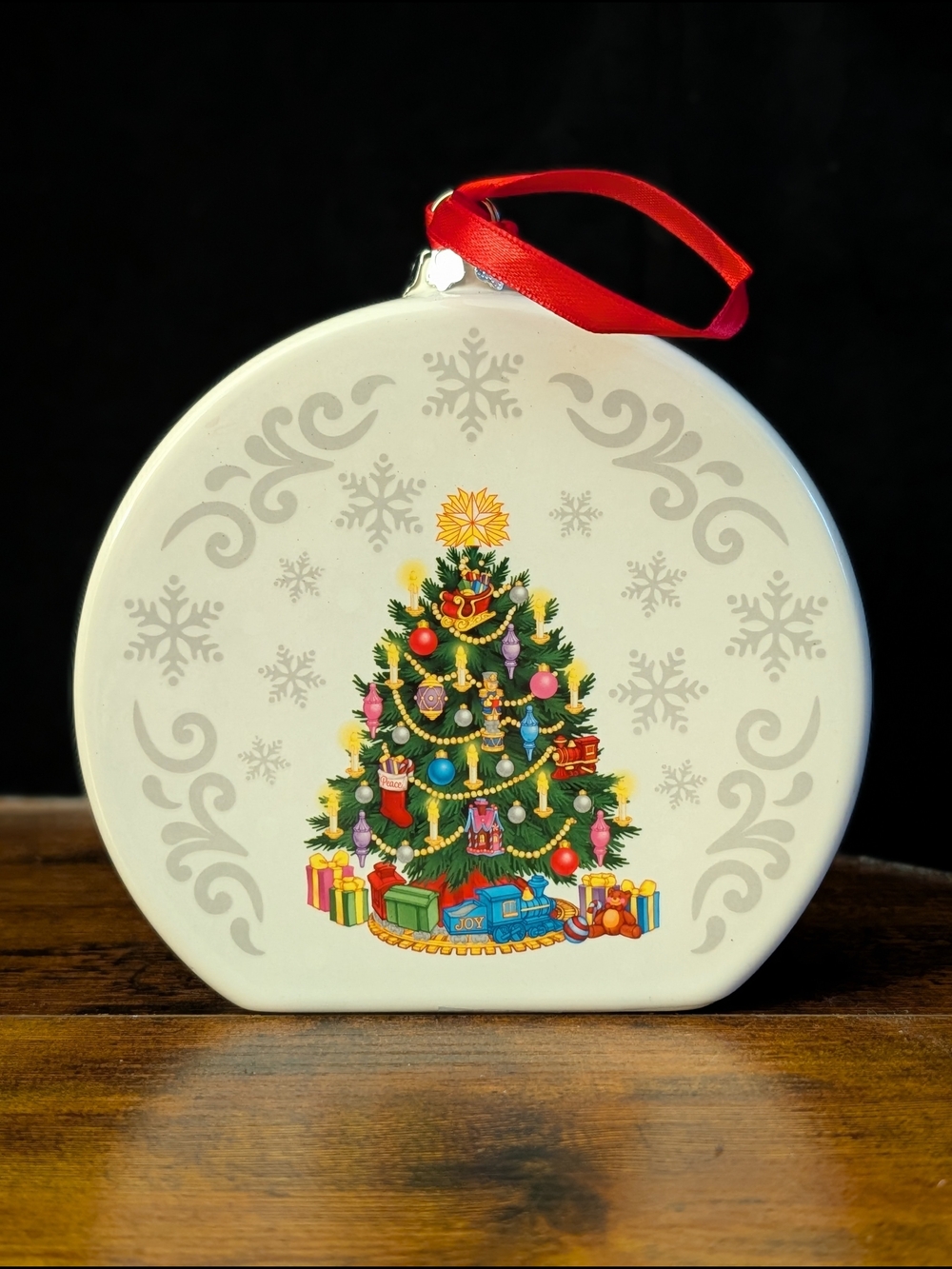 Temp-tations Tara Christmas Recipe Ornament Santa Sugar Cookies Ceramic Boxed
